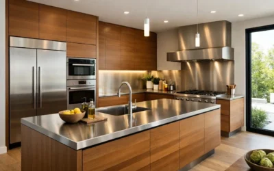 Acero inoxidable en cocinas modernas: cómo integrarlo con estilo y sin excesos