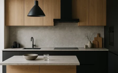 ¿Cómo combinar materiales sin sobrecargar el diseño de tu cocina?