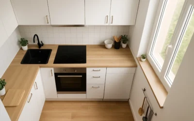 ¿Cómo elegir la distribución perfecta para cocinas de menos de 10 m²?